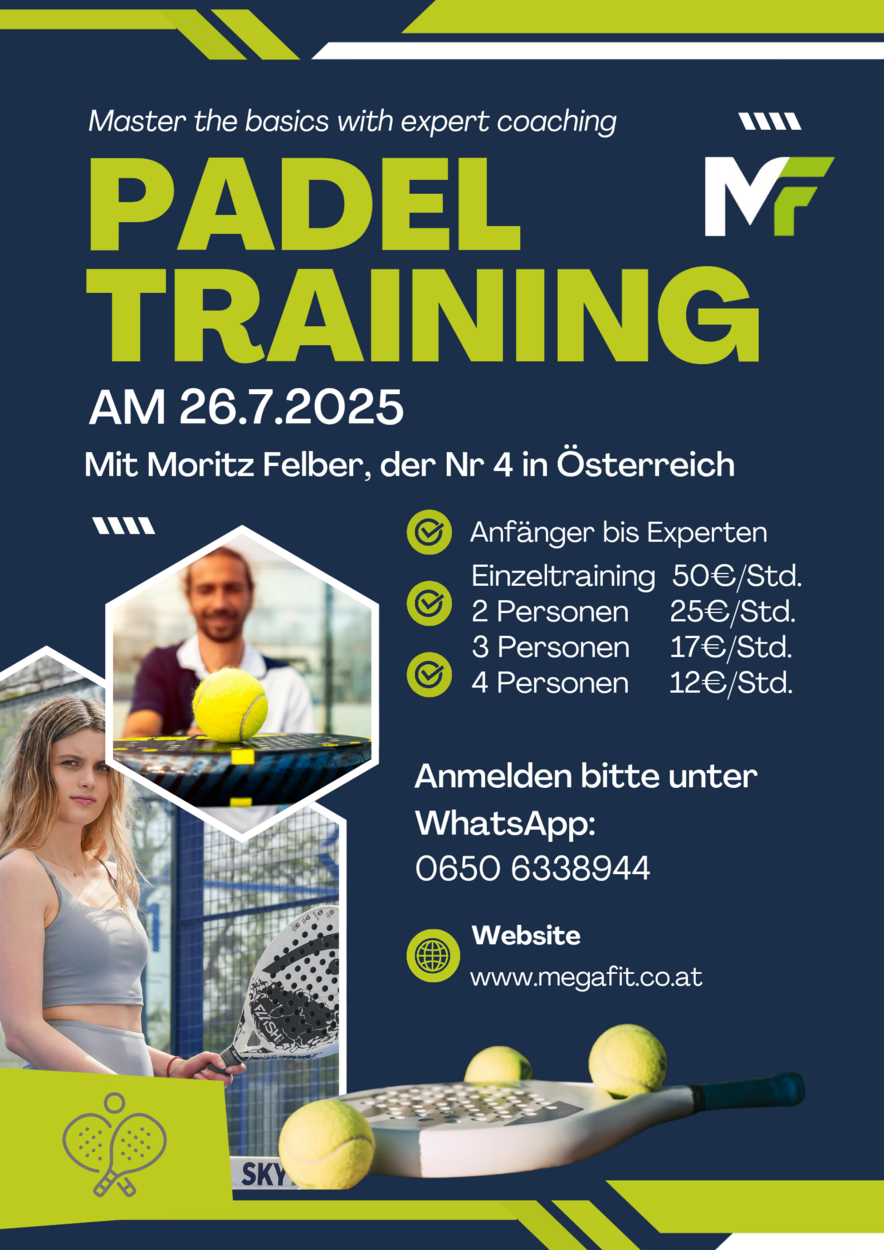 PADELTRAINING mit Moritz Felber